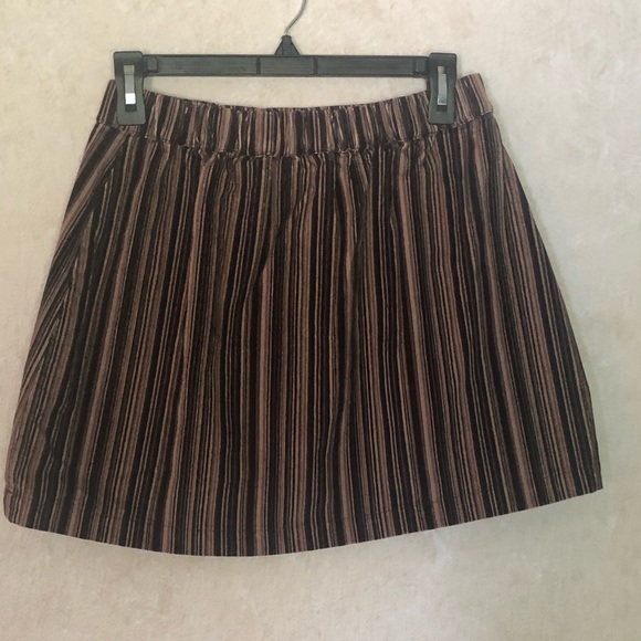 NWT American Eagle Striped Brown Skirt Size Small - Picture 2 of 6